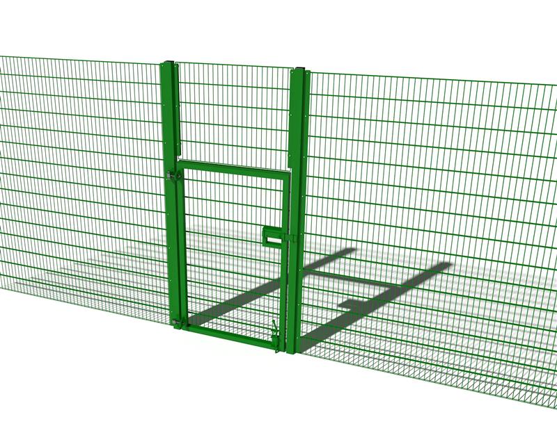 Technical render of a Sport Fencing 3M High Single Gate